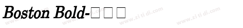 Boston Bold字体转换